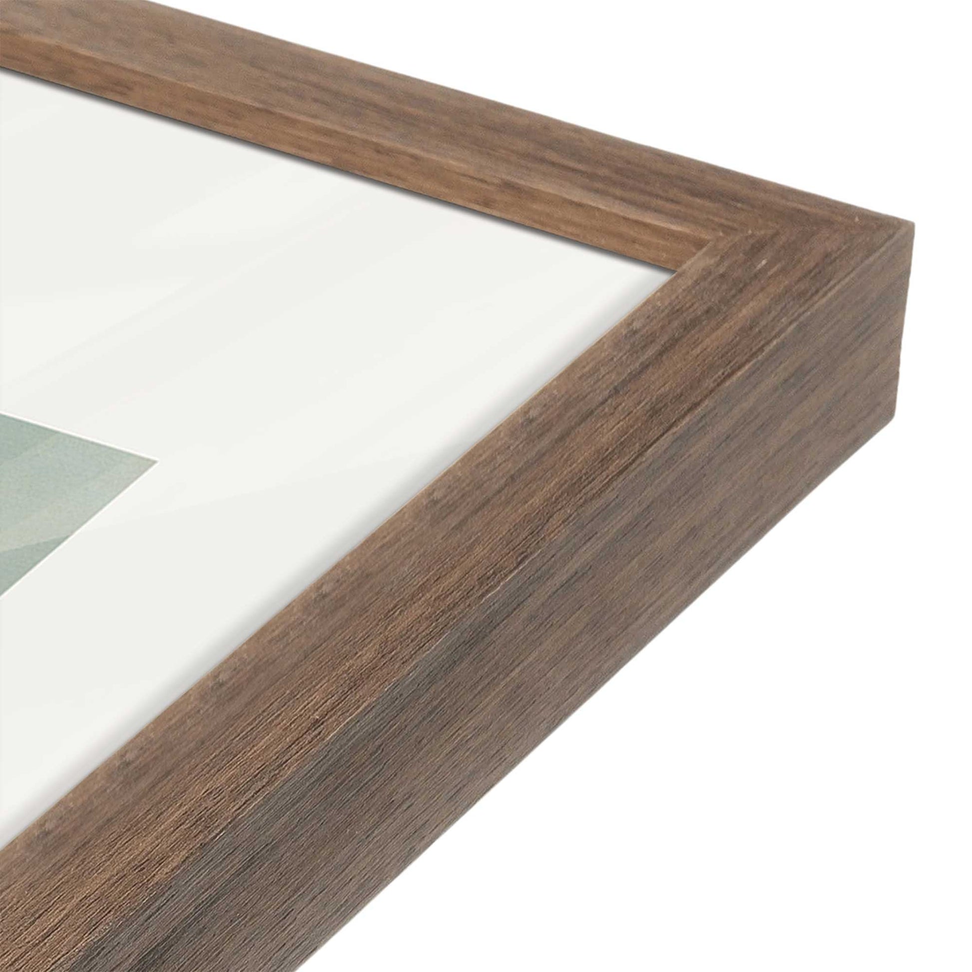 [Color:Walnut], Picture of art in a Walnut frame at an angle