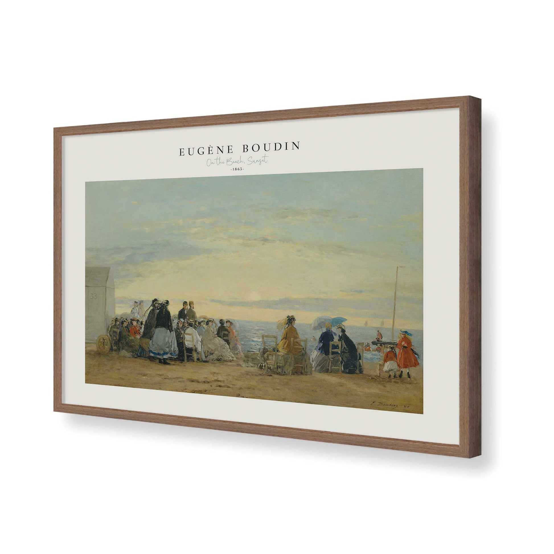 [Color:Walnut], Picture of art in a Walnut frame of the corner