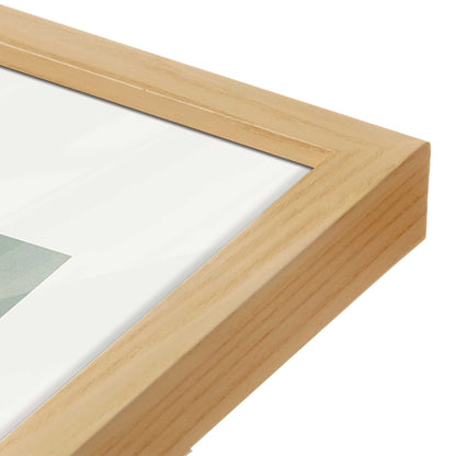 [Color:American Maple], Picture of art in a American Maple frame at an angle