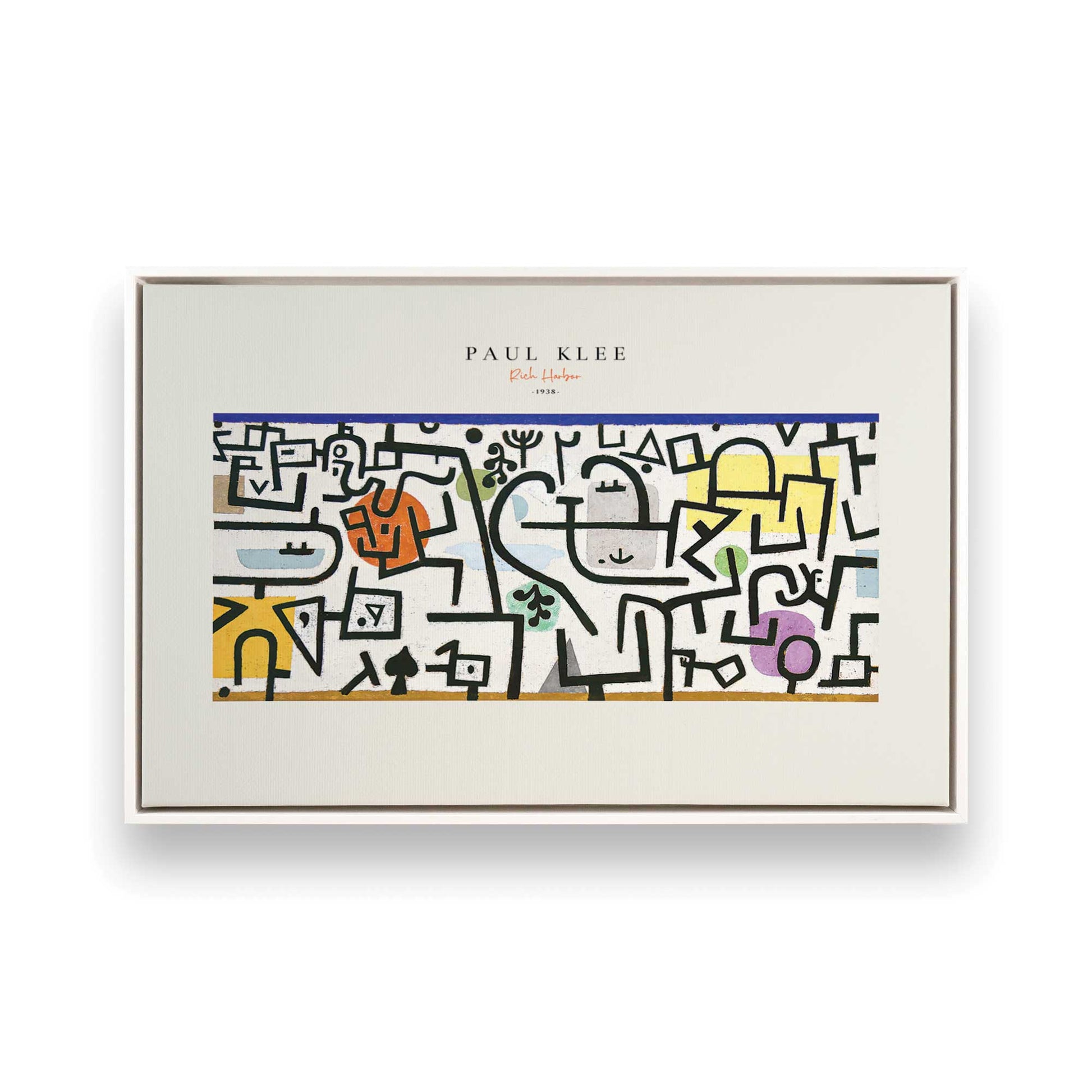 [Color:Opaque White], Picture of art in a White frame