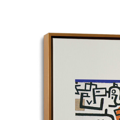 [Color:Polished Gold], Picture of art in a Polished Gold frame at an angle