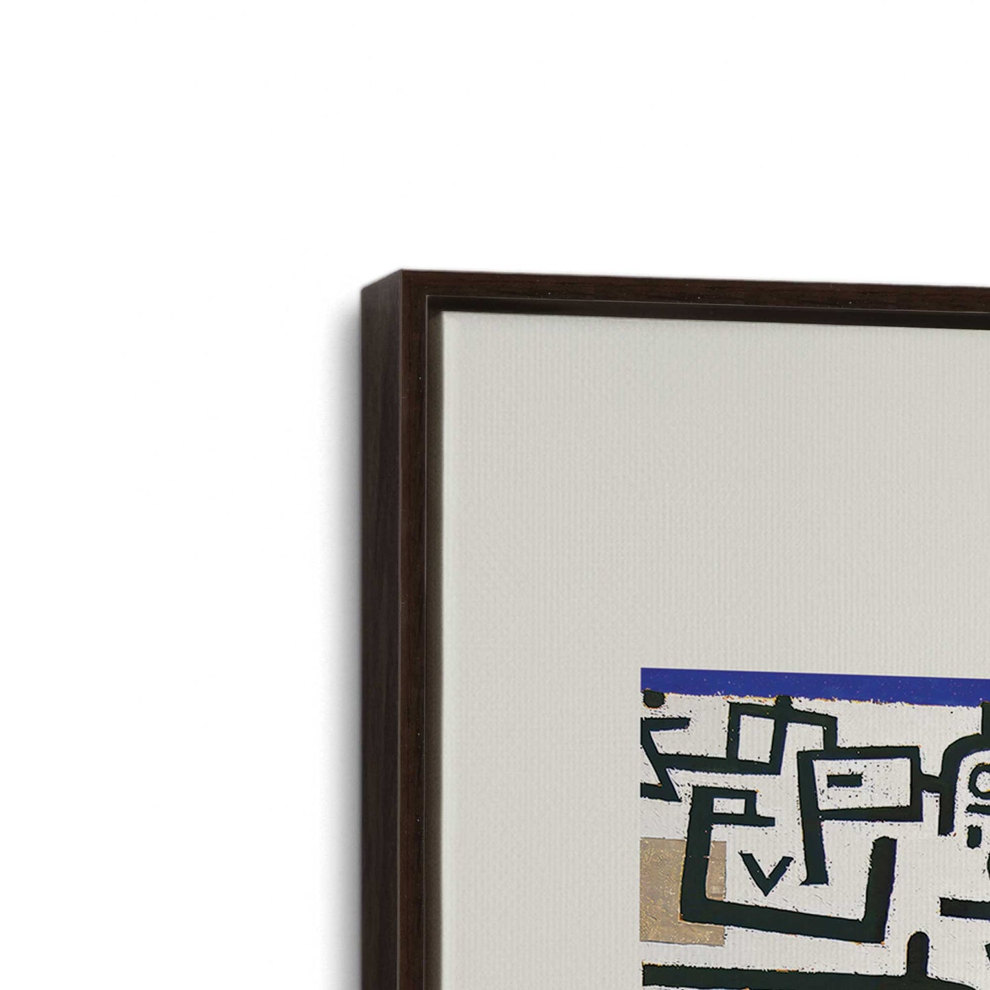 [Color:Espresso], Picture of art in a Espresso frame at an angle