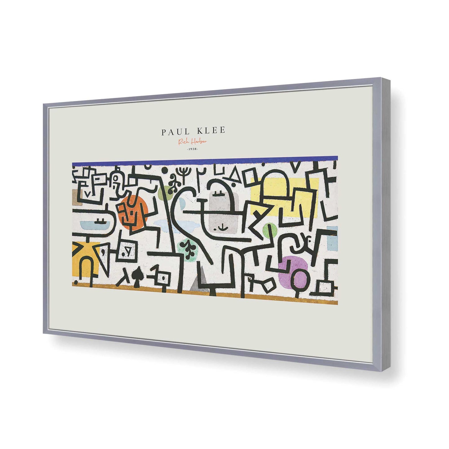 [Color:Polished Chrome], Picture of art in a Polished Chrome frame of the corner