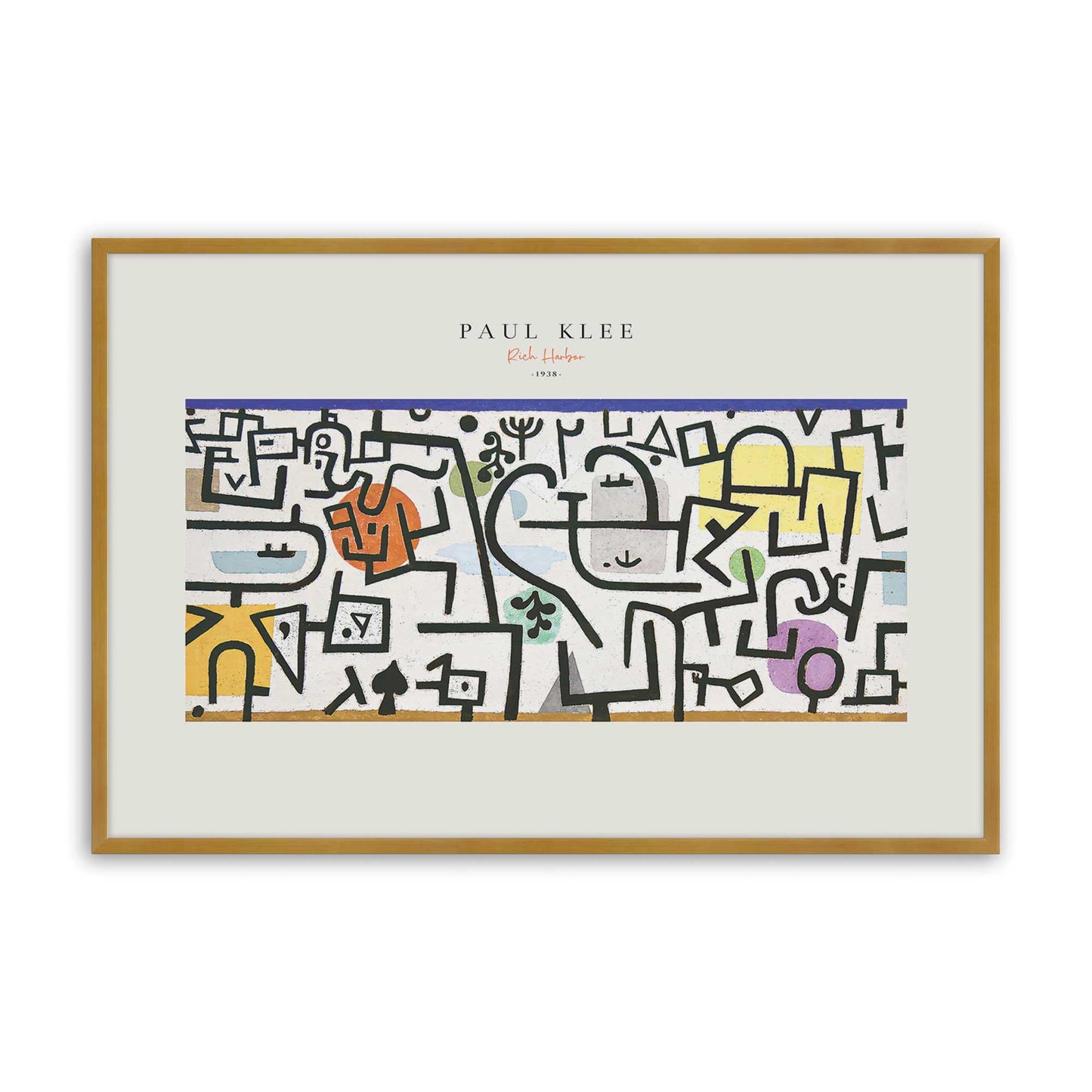 [Color:Polished Gold], Picture of art in a Polished Gold frame