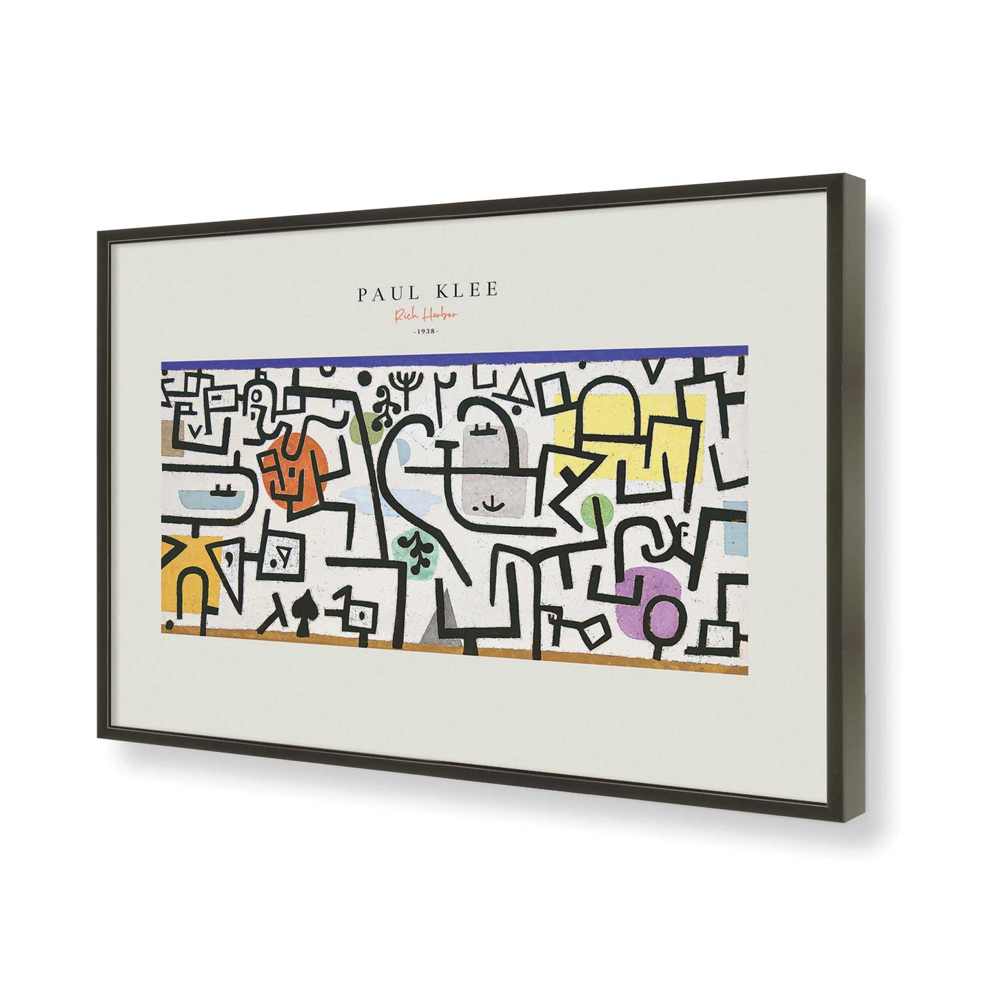 [Color:Satin Black], Picture of art in a Satin Black frame of the corner