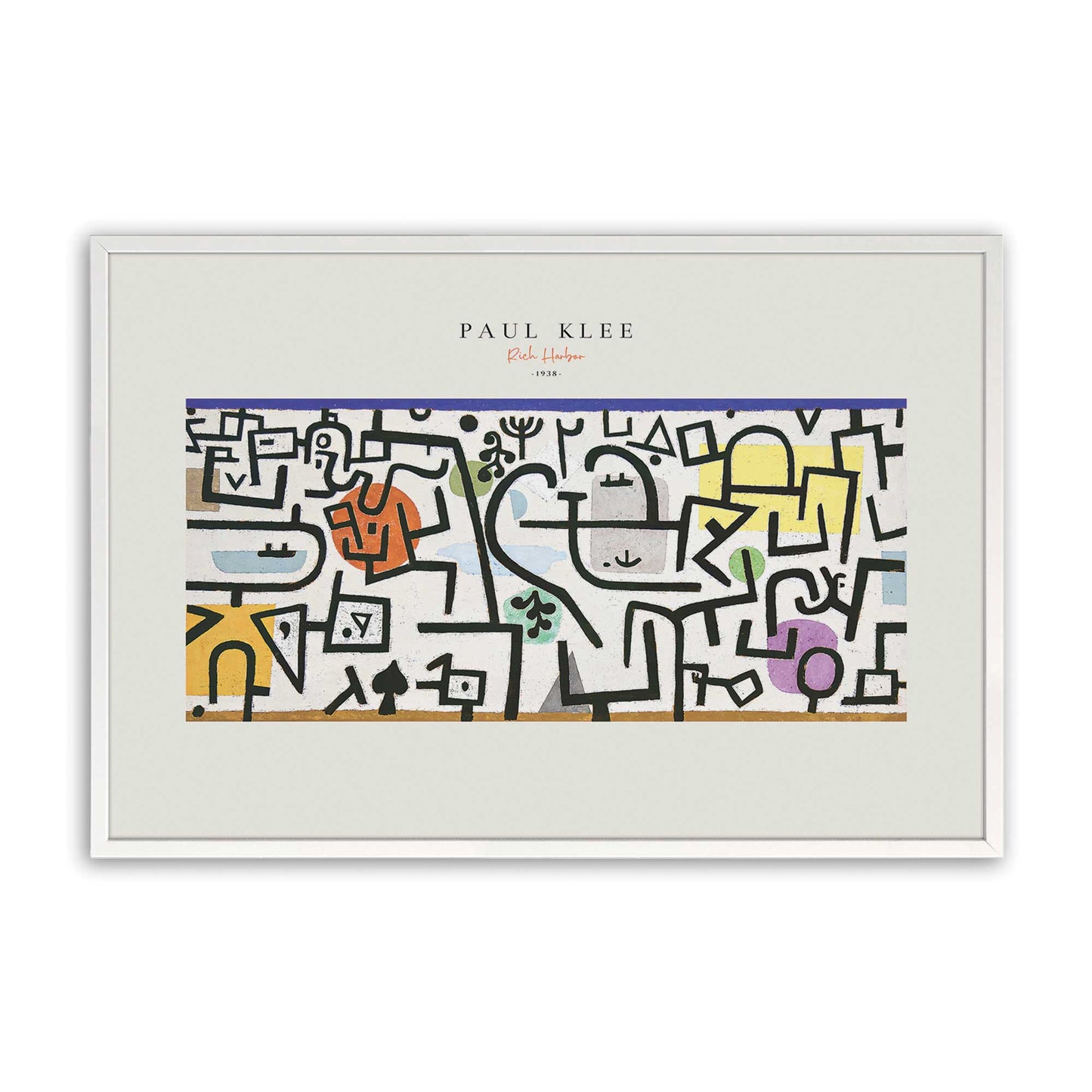 [Color:Opaque White], Picture of art in a Opaque White frame