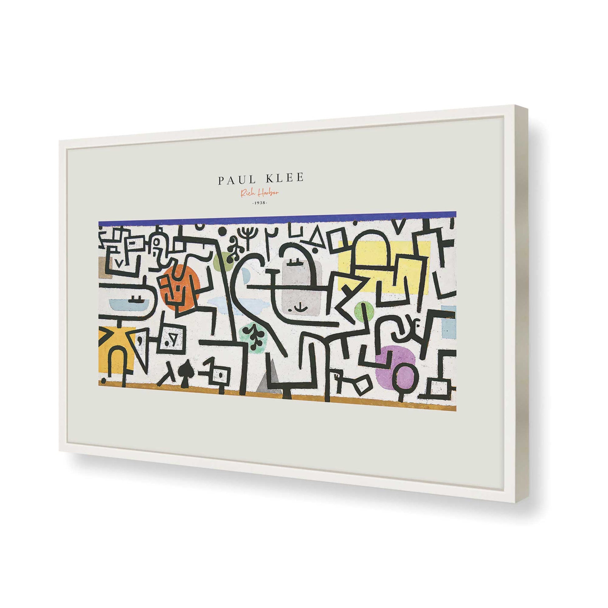 [Color:Opaque White], Picture of art in a Opaque White frame of the corner