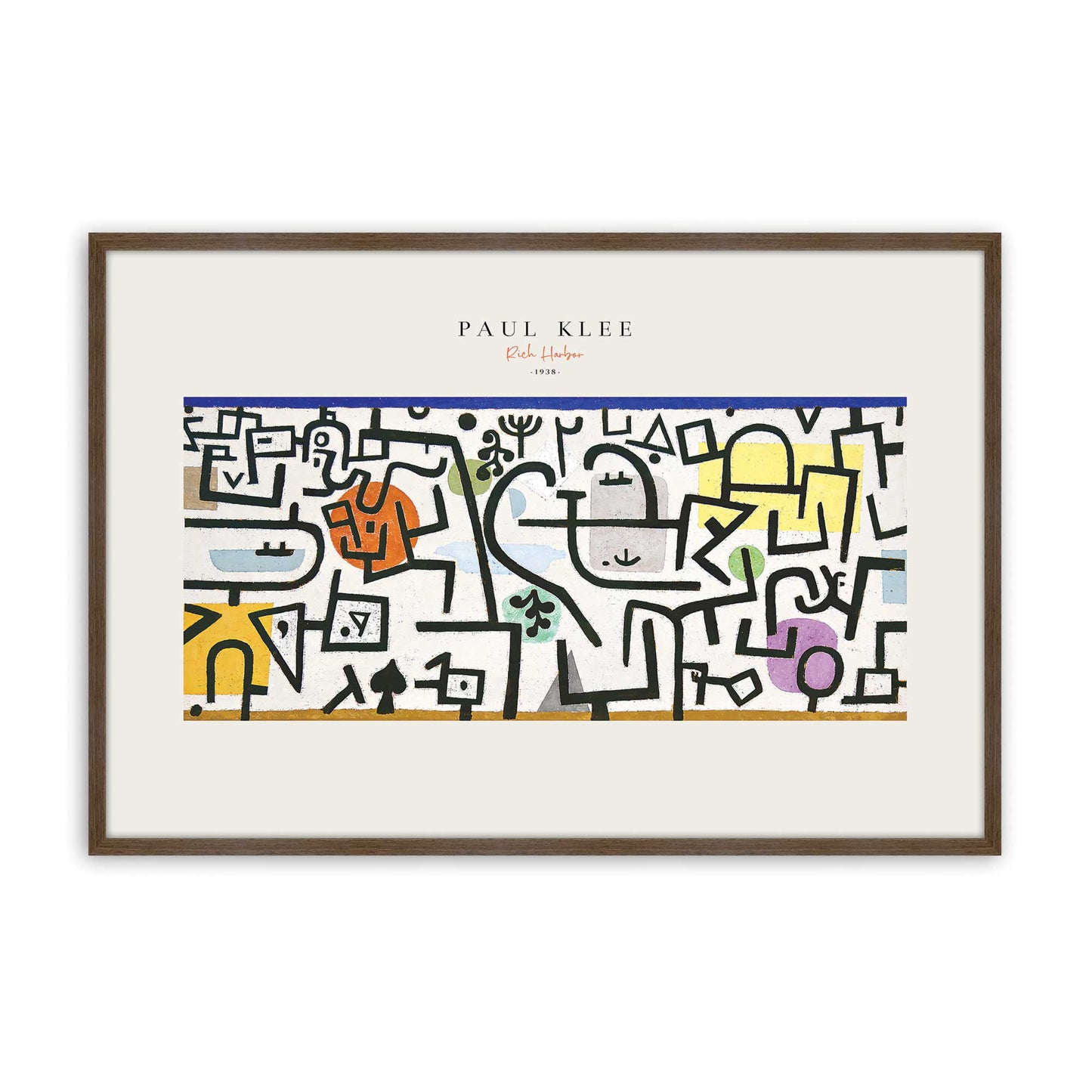 [Color:Walnut], Picture of art in a Walnut frame