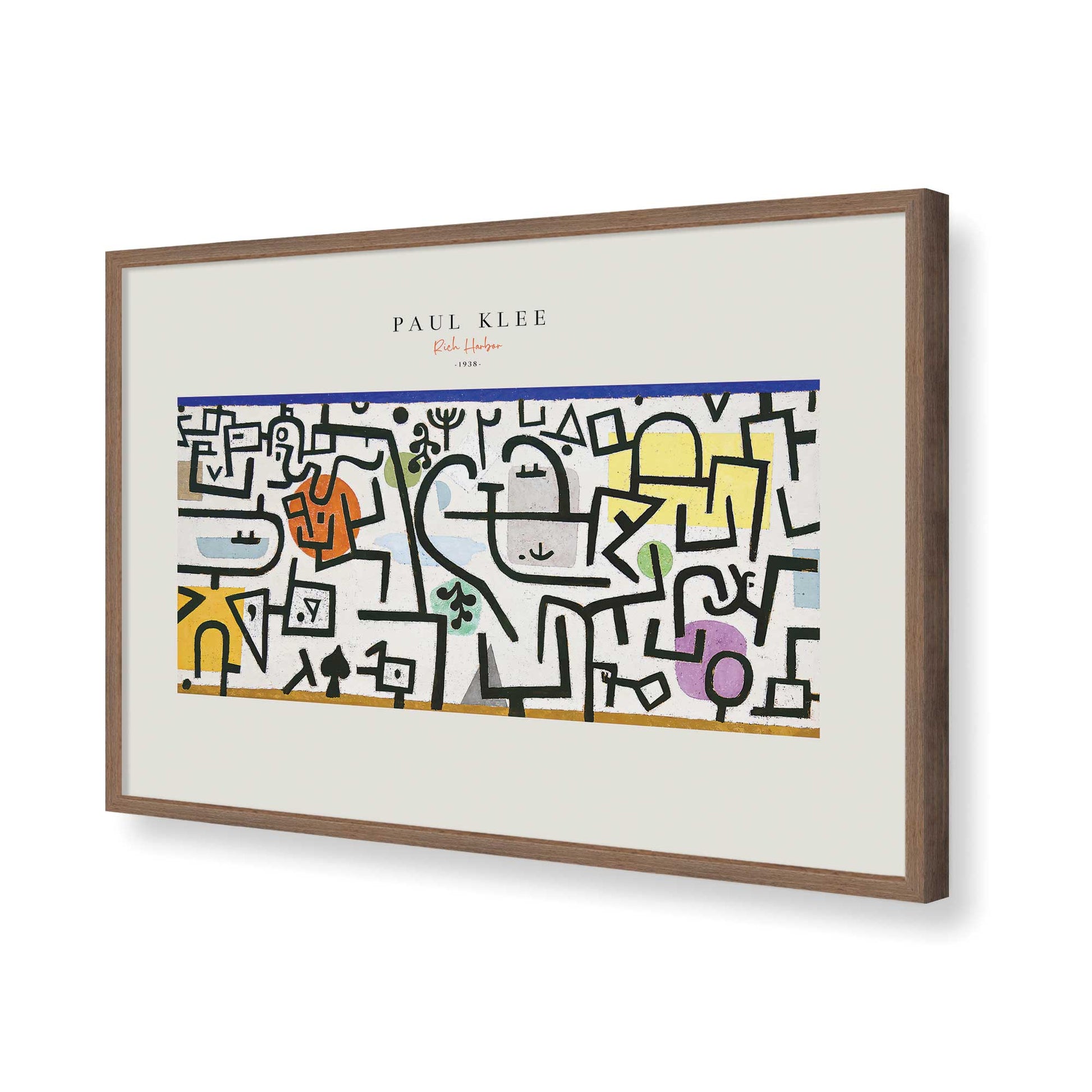 [Color:Walnut], Picture of art in a Walnut frame of the corner