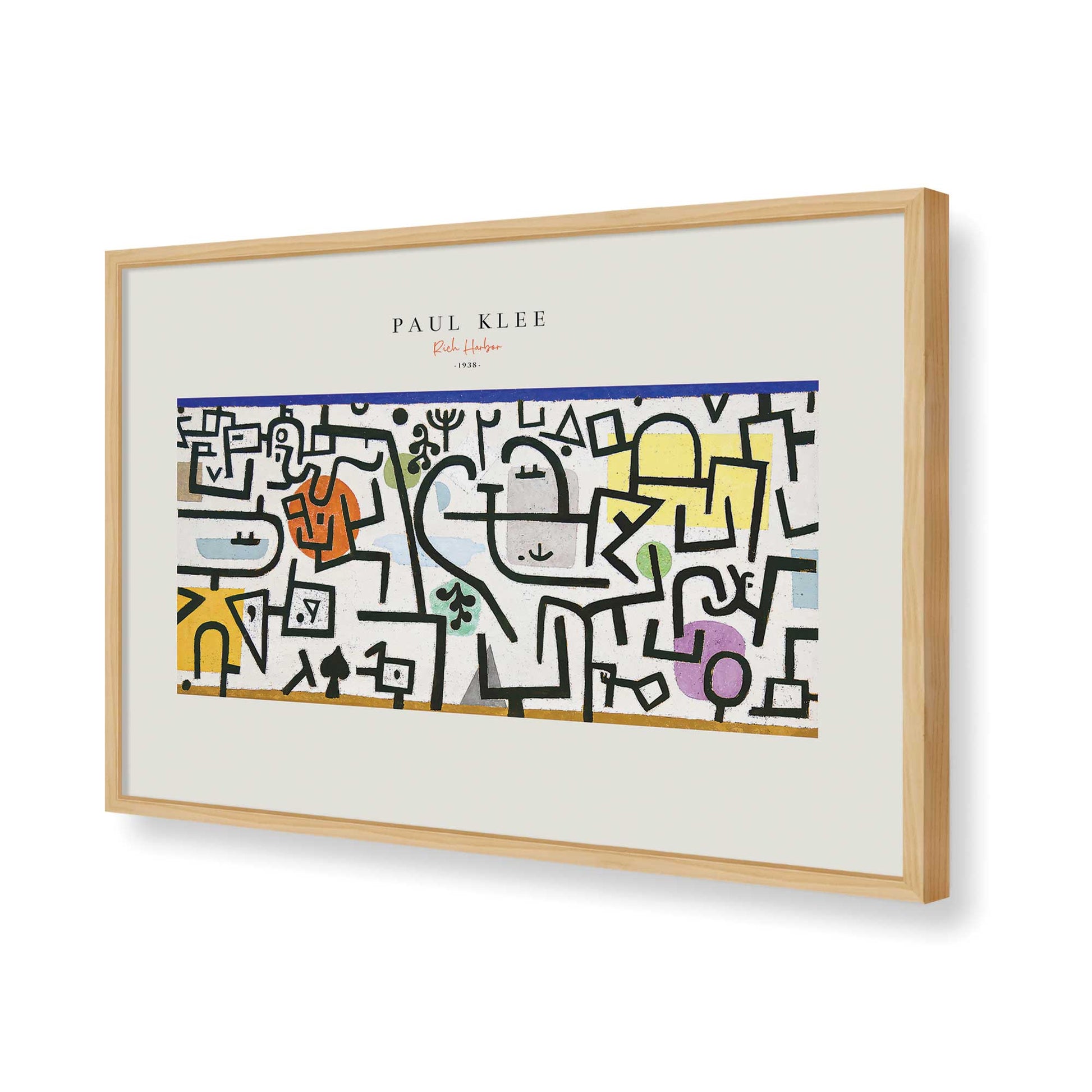 [Color:American Maple], Picture of art in a American Maple frame of the corner