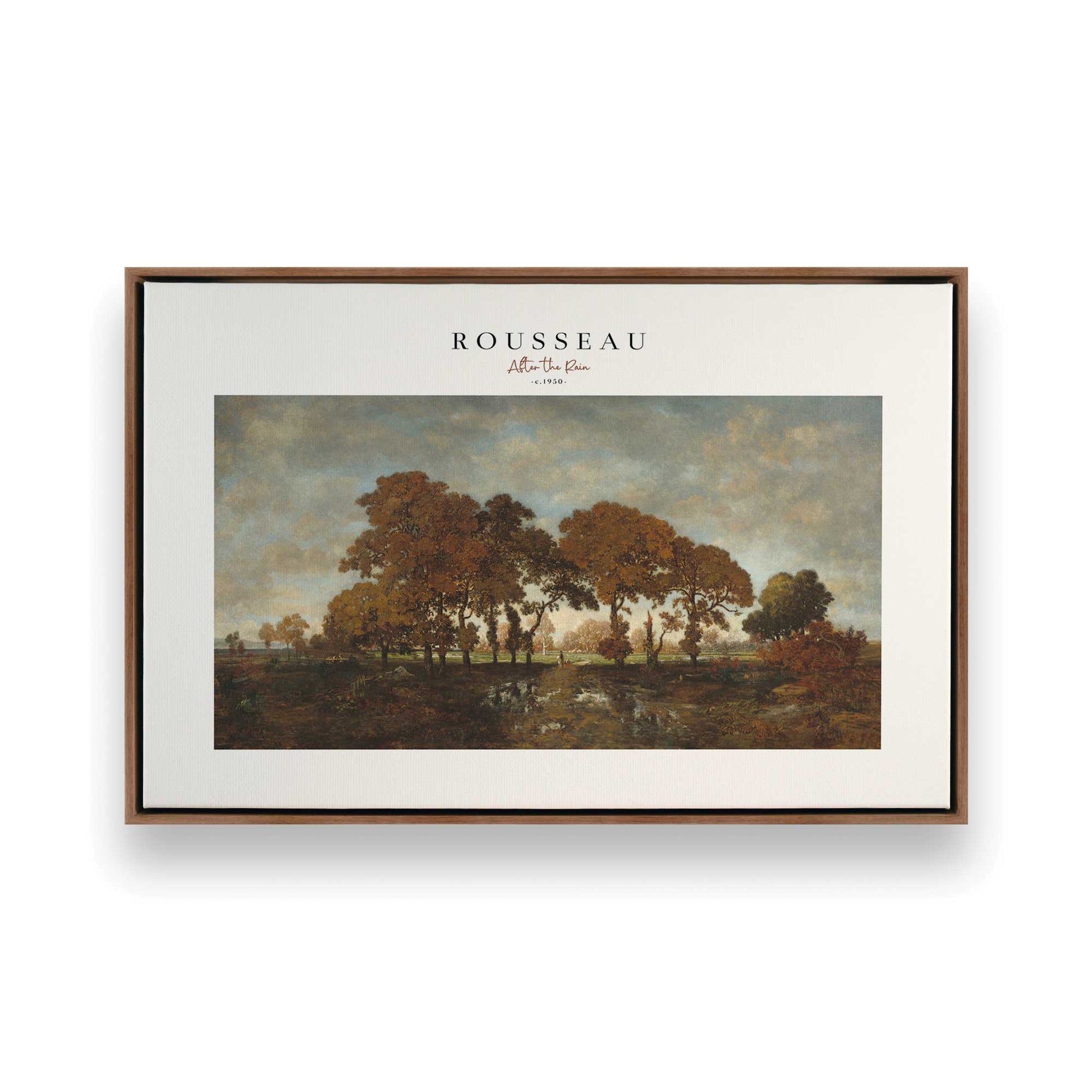 [Color:Walnut], Picture of art in a Walnut frame