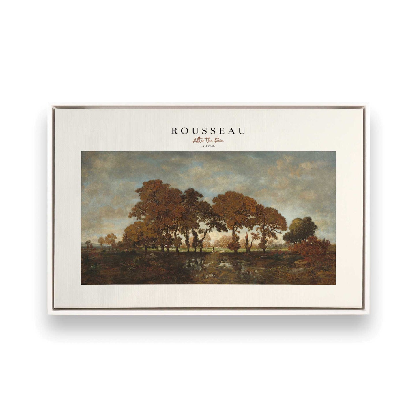 [Color:Opaque White], Picture of art in a White frame