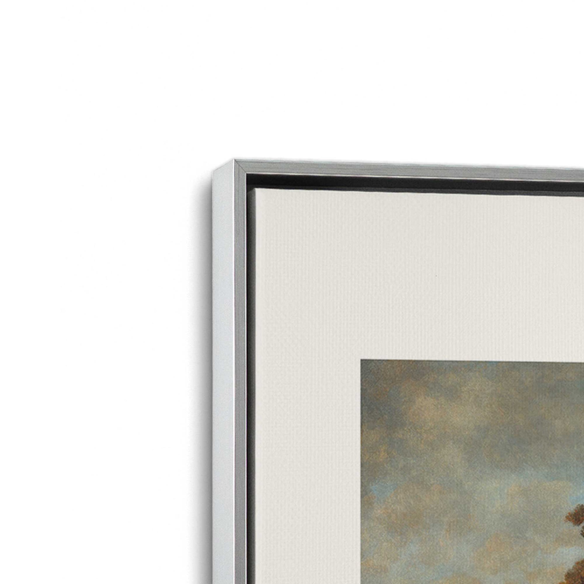 [Color:Polished Chrome], Picture of art in a Polished Chrome frame at an angle