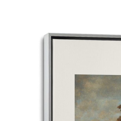 [Color:Polished Chrome], Picture of art in a Polished Chrome frame at an angle