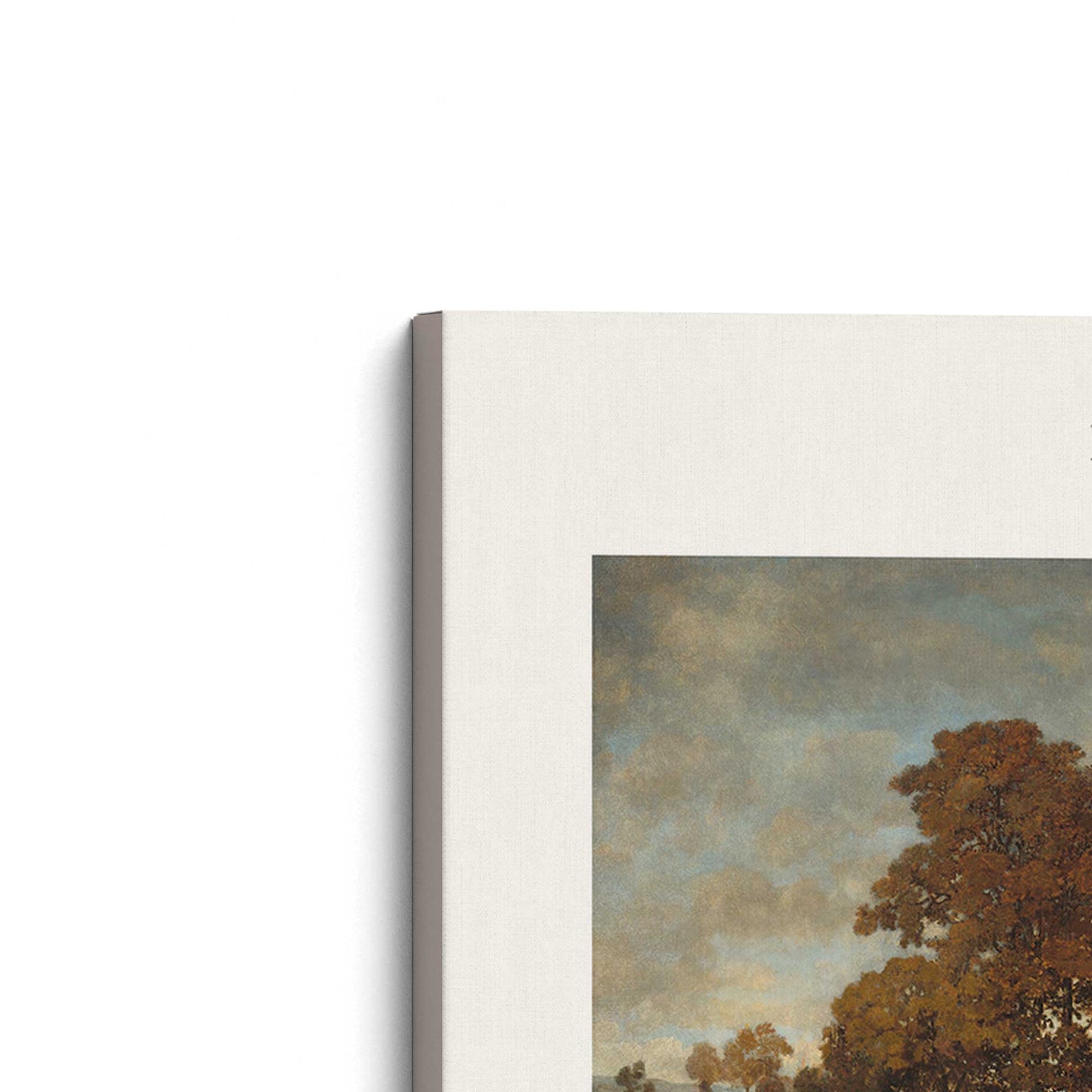 [Color:Stretched Canvas], Picture of the corner of the art