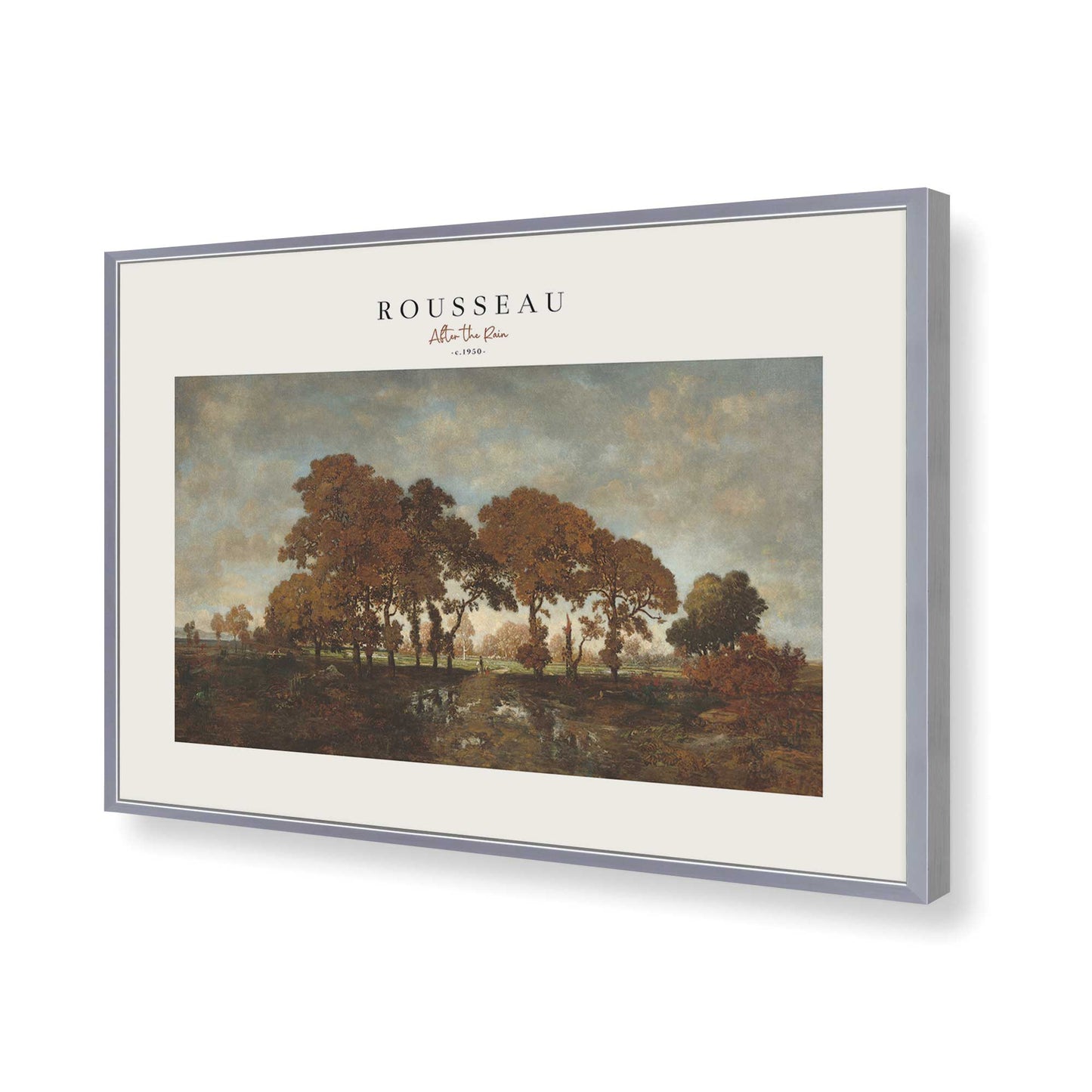 [Color:Polished Chrome], Picture of art in a Polished Chrome frame of the corner