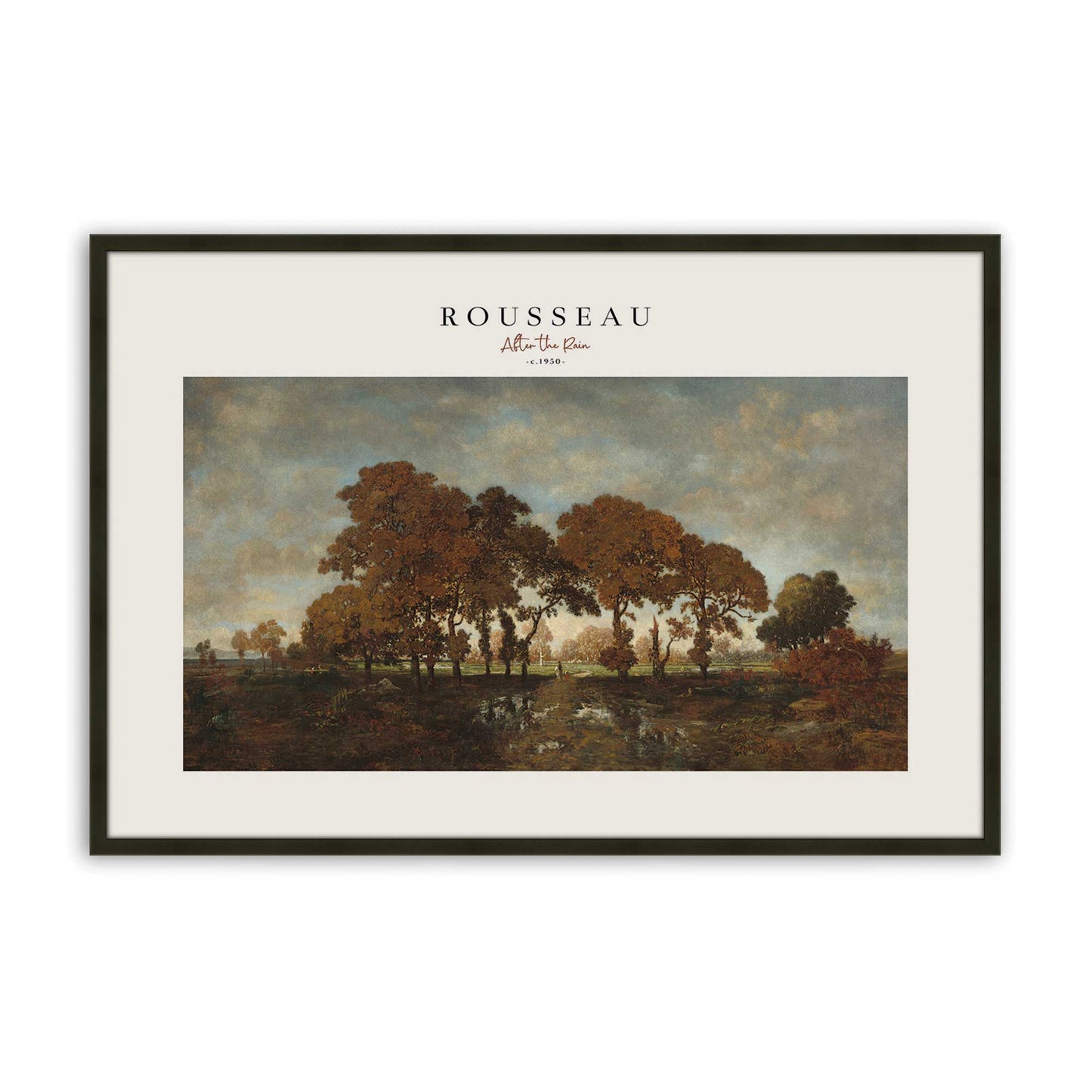 [Color:Satin Black], Picture of art in a Satin Black frame