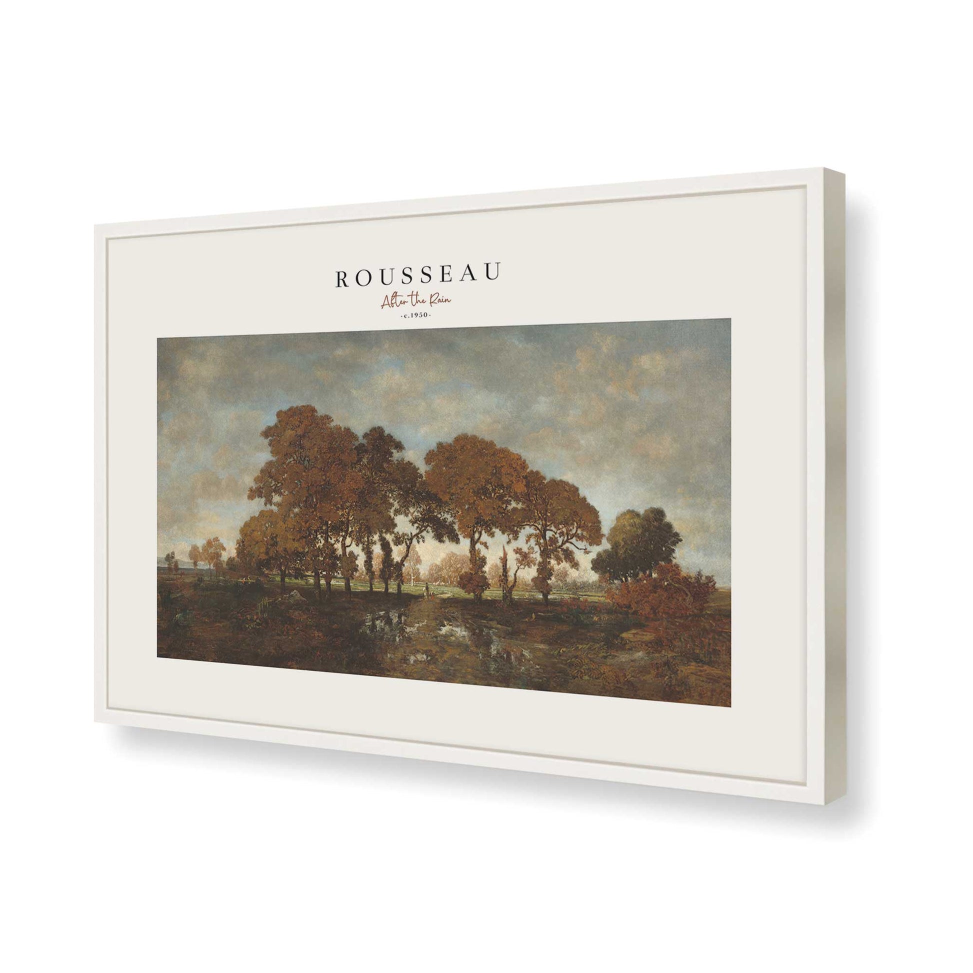 [Color:Opaque White], Picture of art in a Opaque White frame of the corner