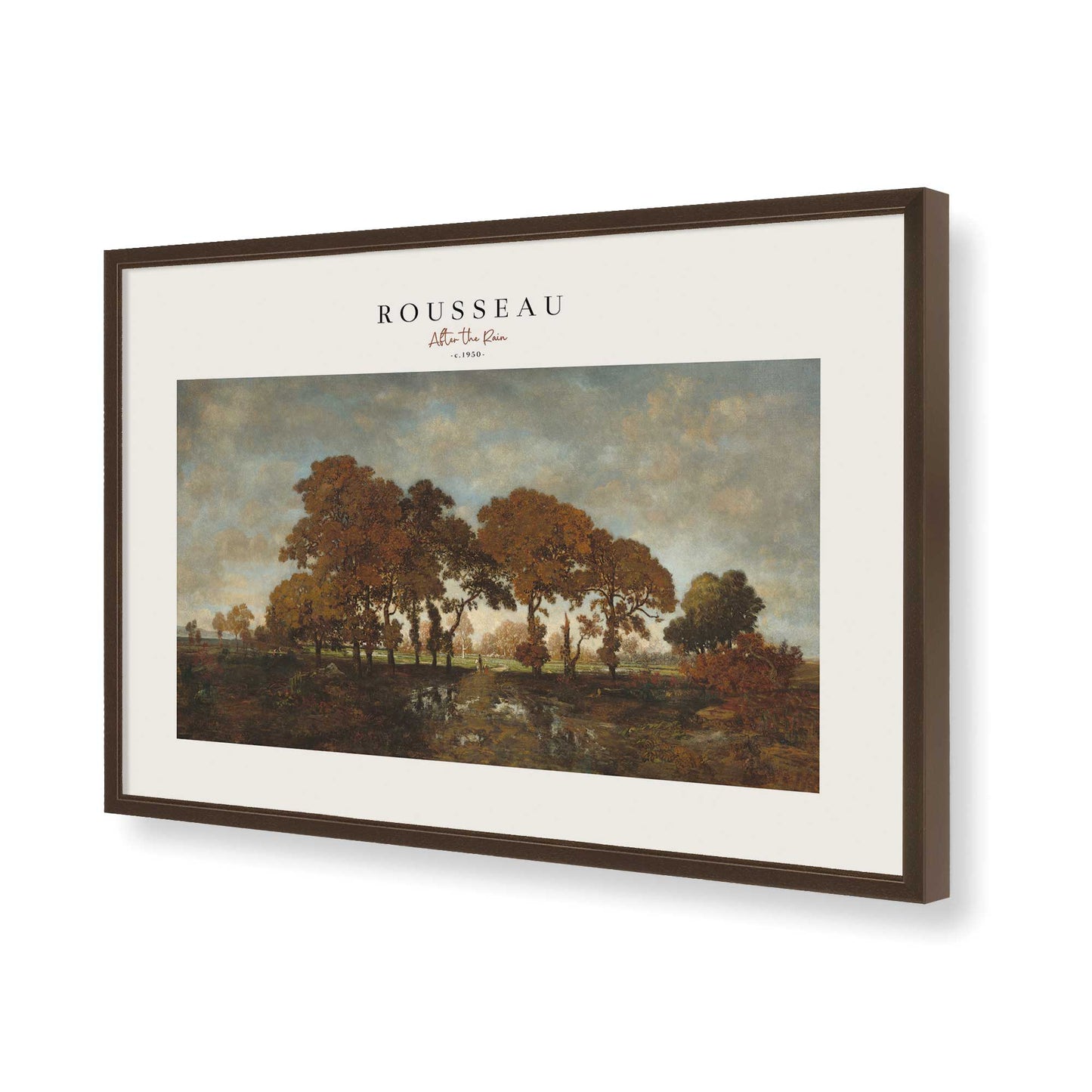 [Color:Belvinder Brown], Picture of art in a Belvinder Brown frame of the corner