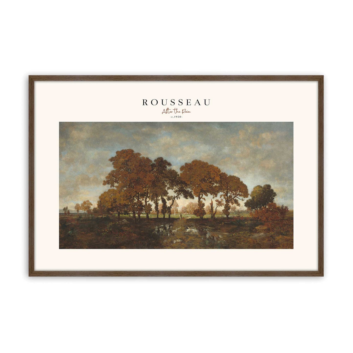 [Color:Walnut], Picture of art in a Walnut frame