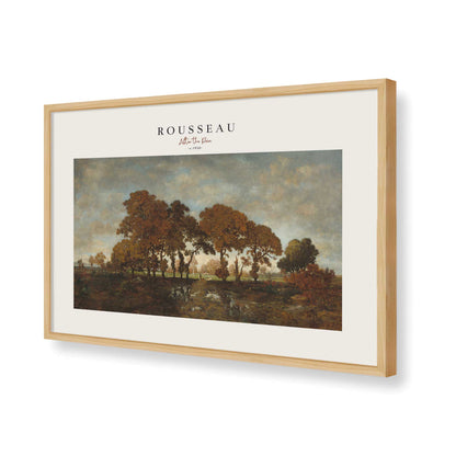 [Color:American Maple], Picture of art in a American Maple frame of the corner