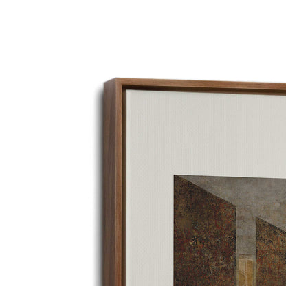 [Color:Walnut], Picture of art in a Walnut frame at an angle