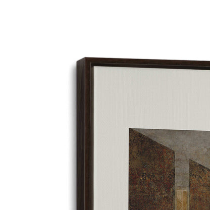 [Color:Espresso], Picture of art in a Espresso frame at an angle