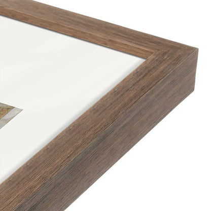 [Color:Walnut], Picture of art in a Walnut frame at an angle