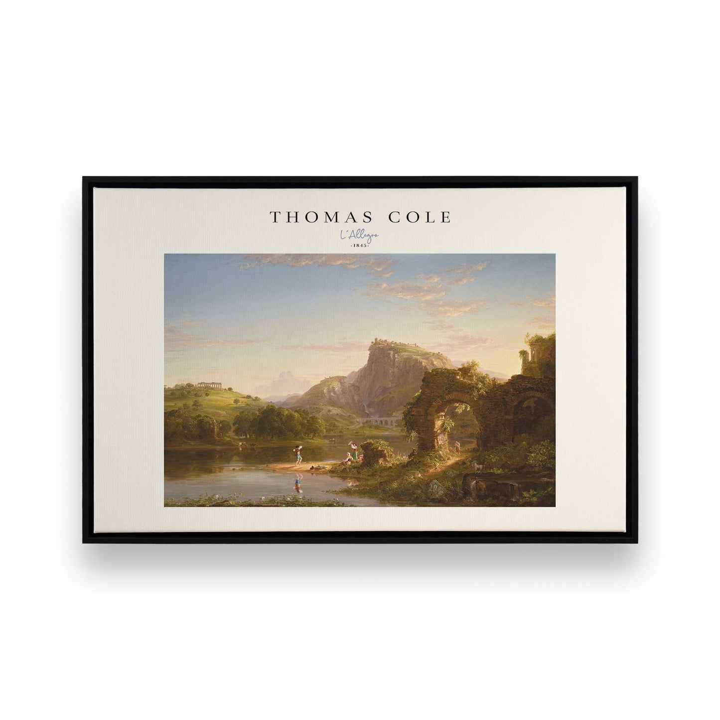 [Color:Satin Black], Picture of art in a Satin Black frame