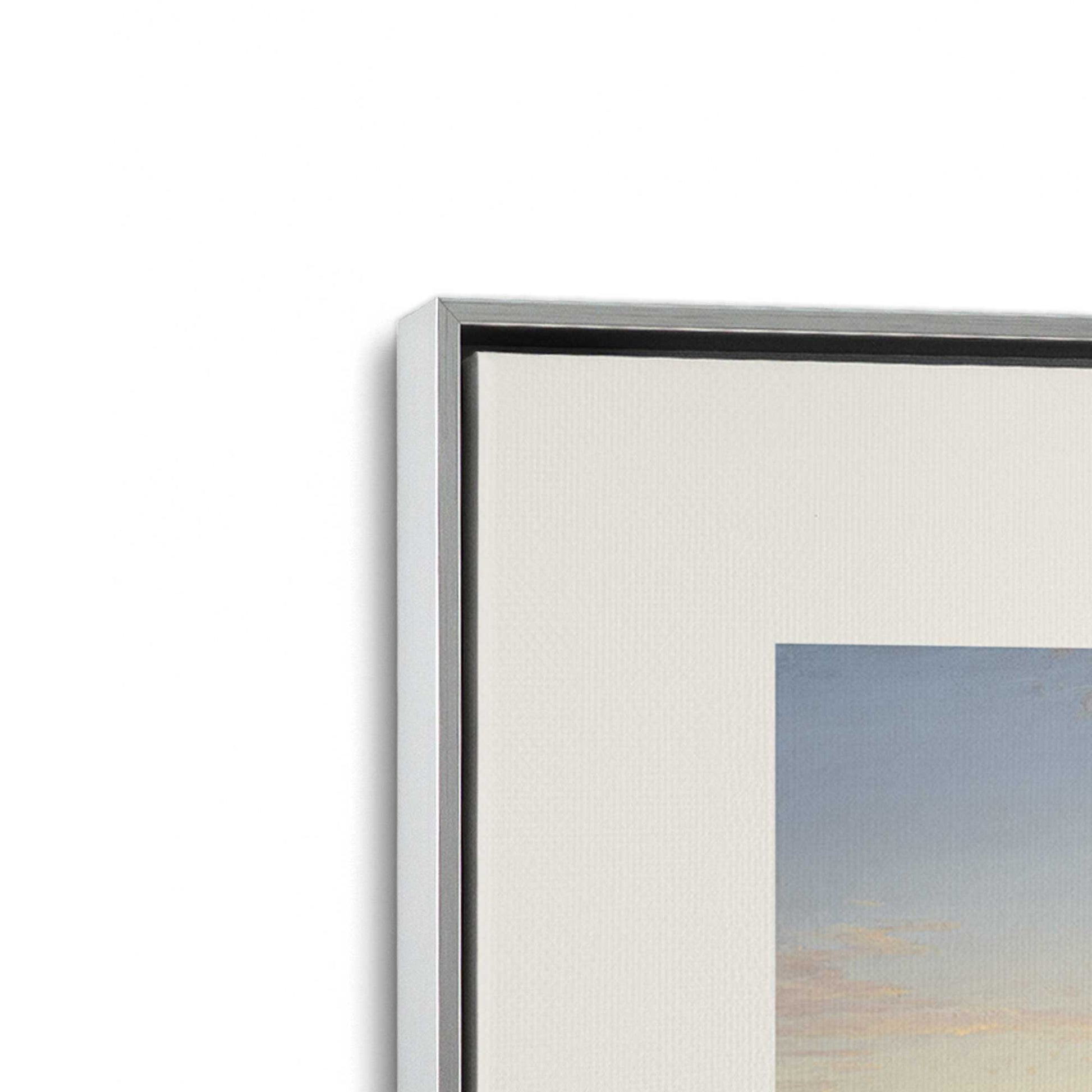 [Color:Polished Chrome], Picture of art in a Polished Chrome frame at an angle