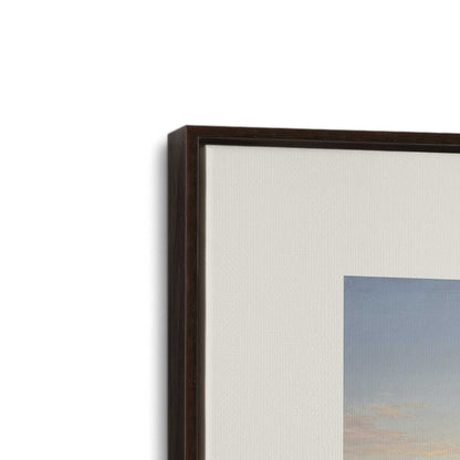 [Color:Espresso], Picture of art in a Espresso frame at an angle