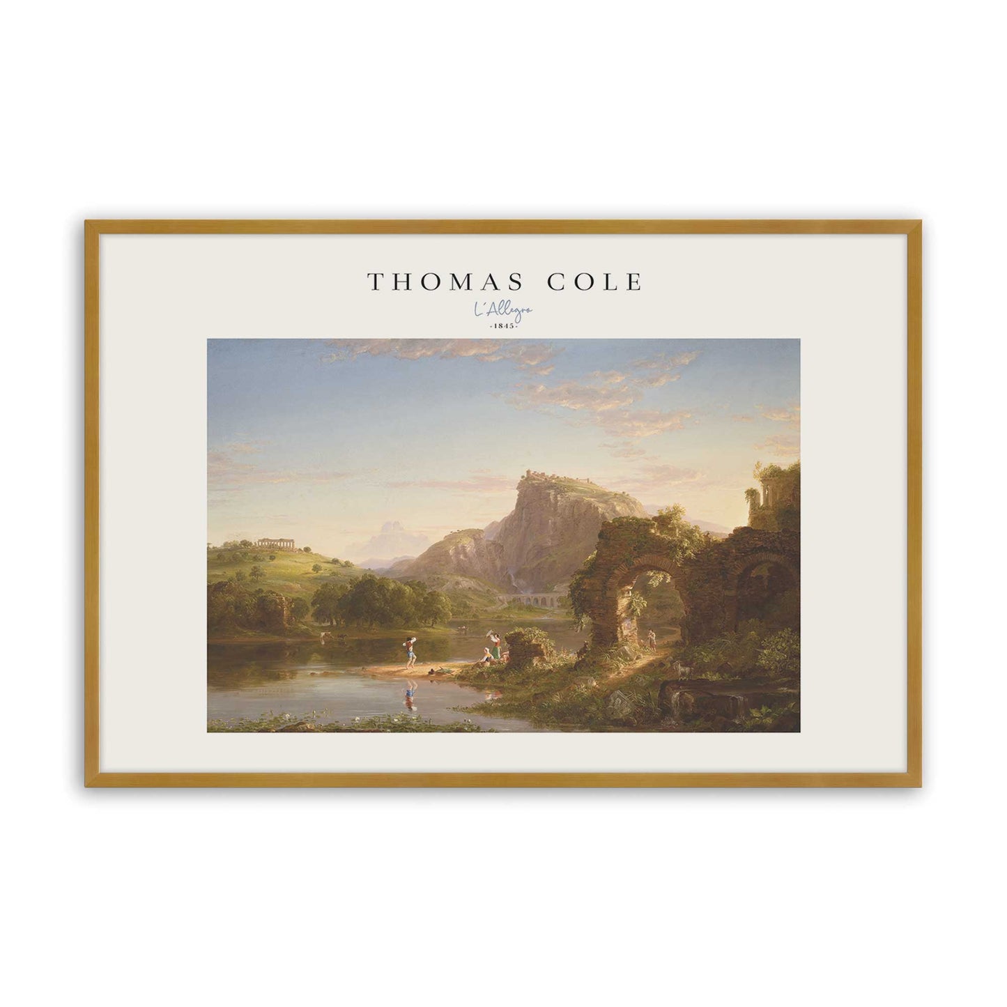 [Color:Polished Gold], Picture of art in a Polished Gold frame