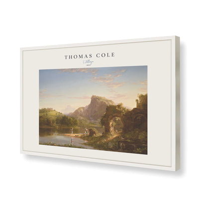 [Color:Opaque White], Picture of art in a Opaque White frame of the corner