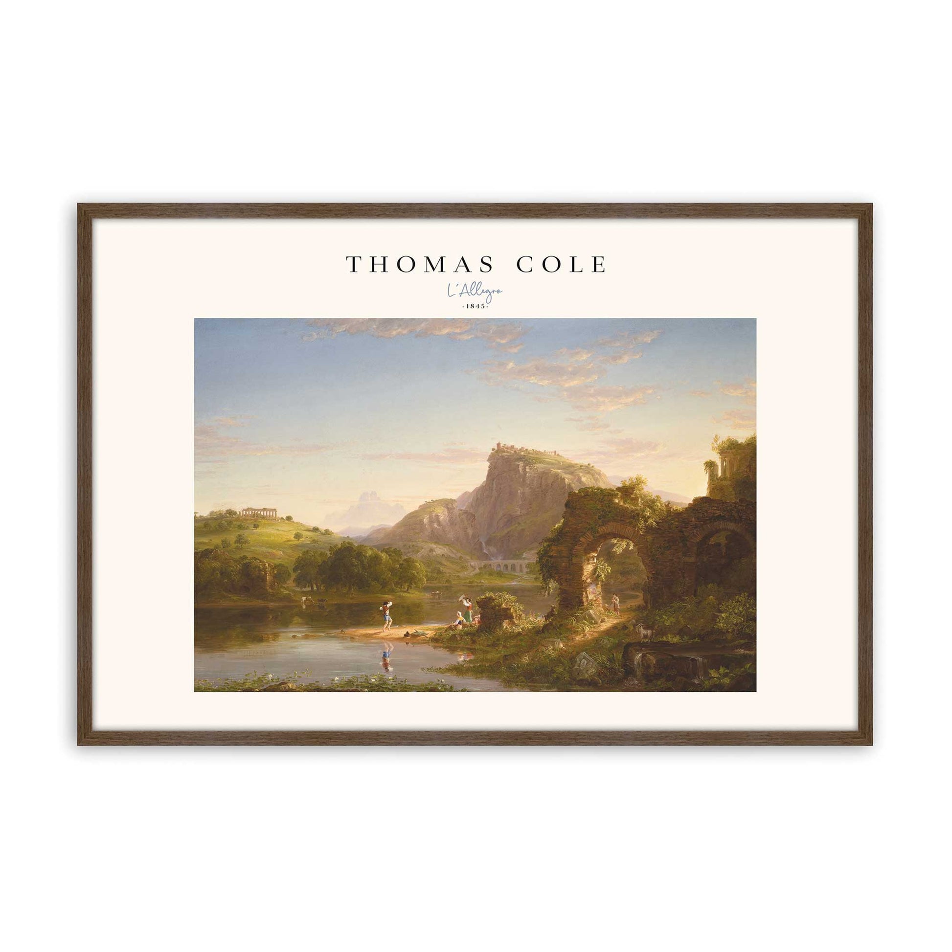 [Color:Walnut], Picture of art in a Walnut frame