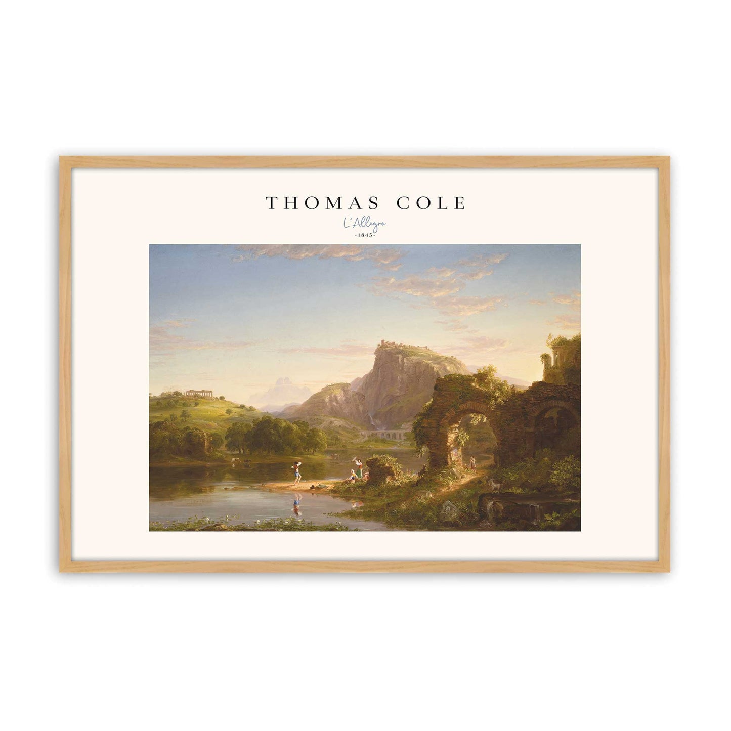 [Color:American Maple], Picture of art in a American Maple frame