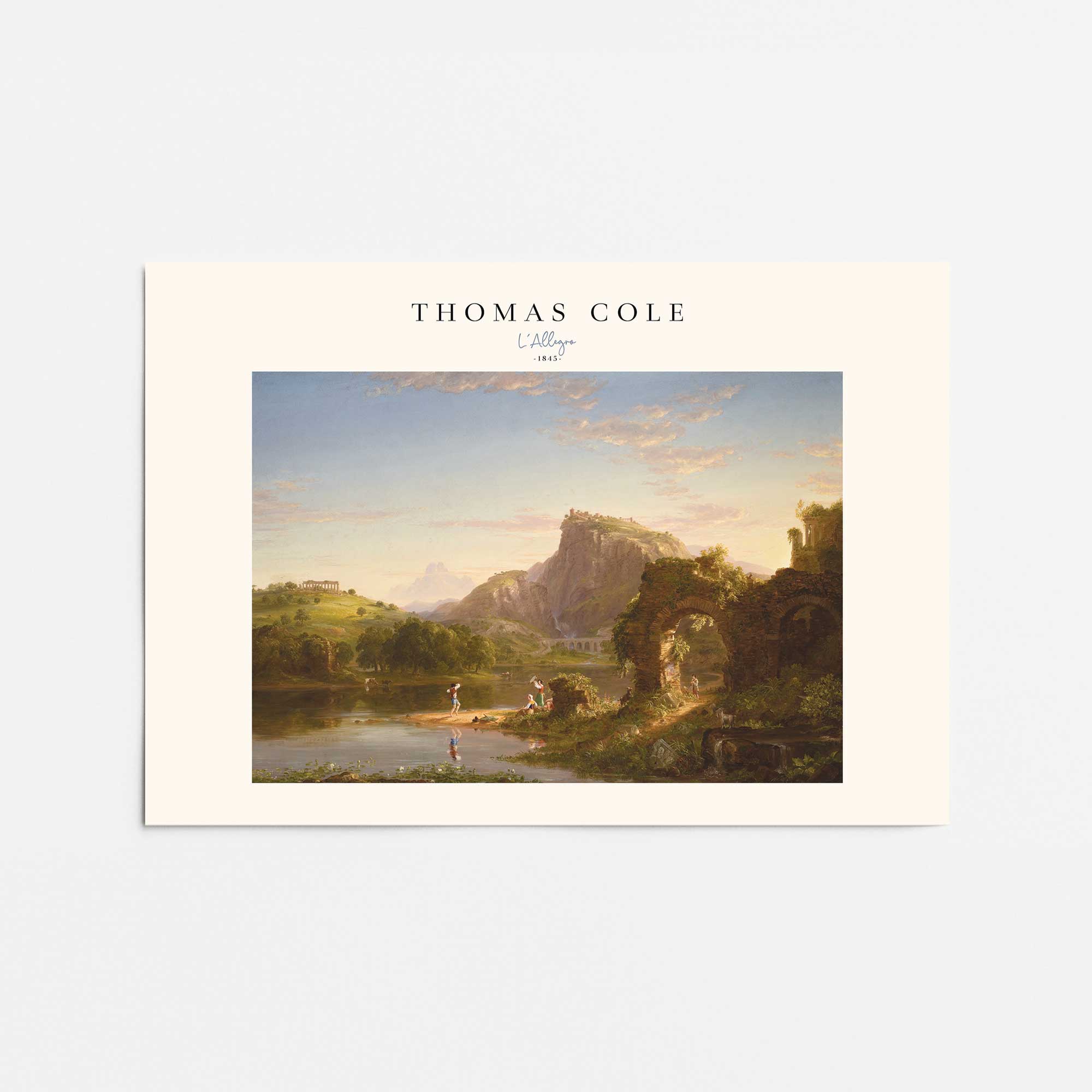 L'Allegro by Thomas Cole Print – Frametolia.