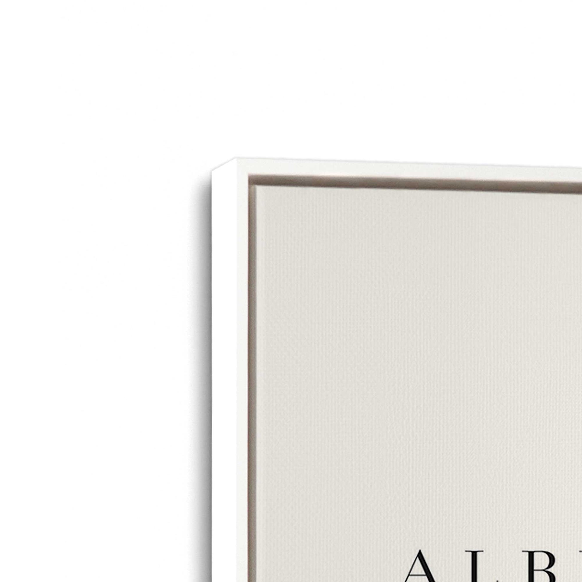 [Color:Opaque White], Picture of art in a White frame at an angle