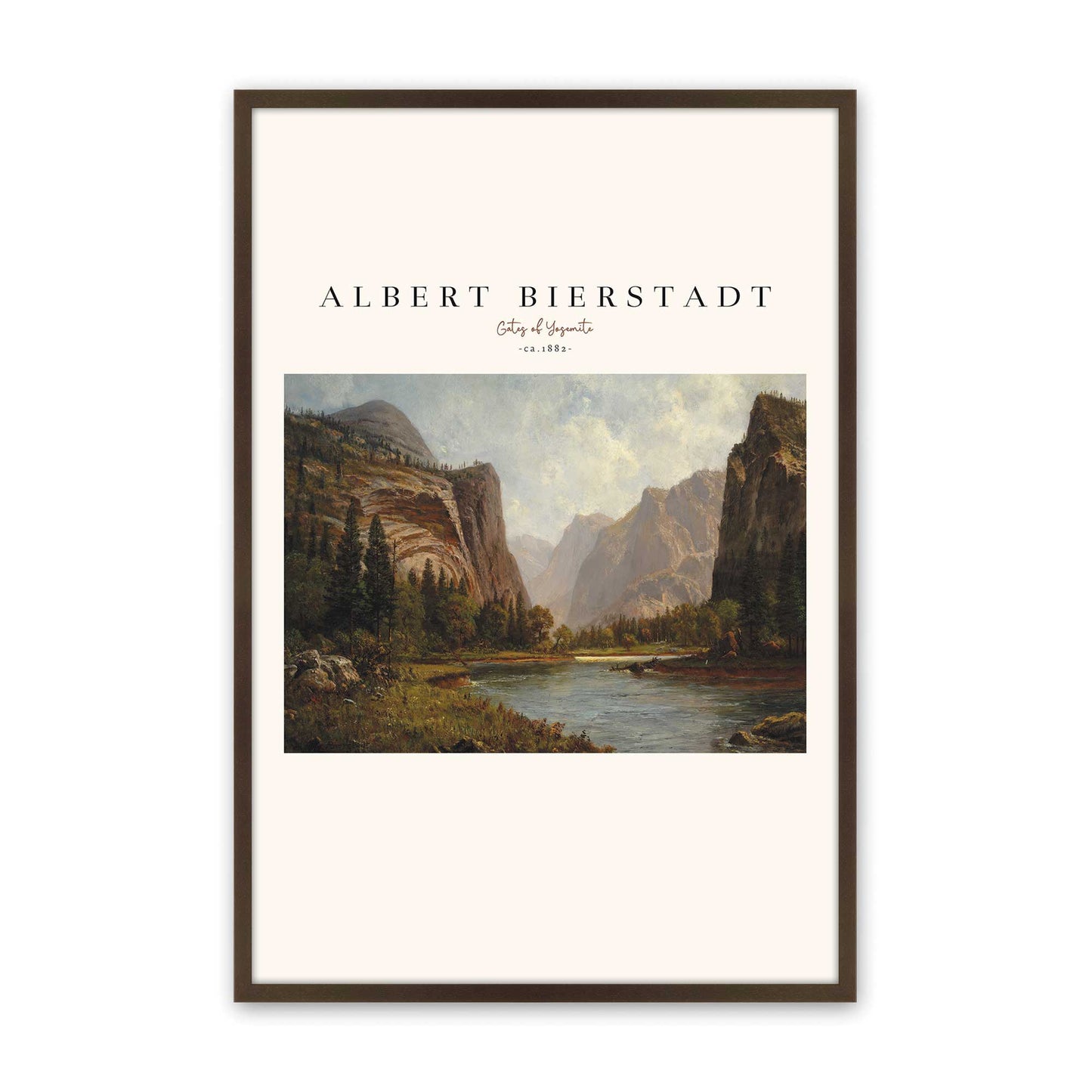 [Color:Brown], Picture of art in a Brown frame