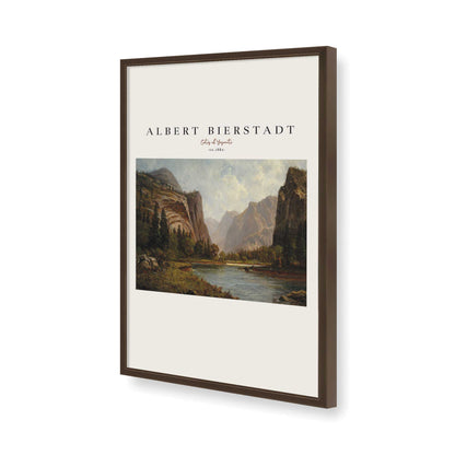 [Color:Brown], Picture of art in a Brown frame of the corner