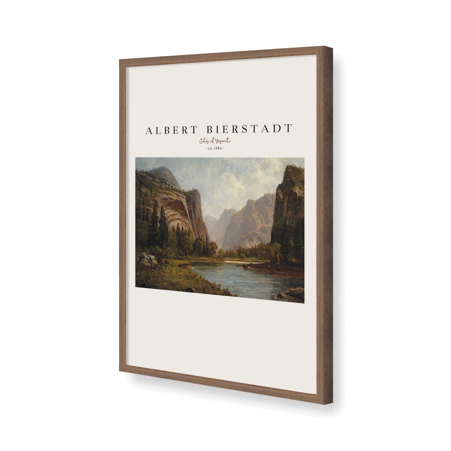 [Color:Walnut], Picture of art in a Walnut frame of the corner