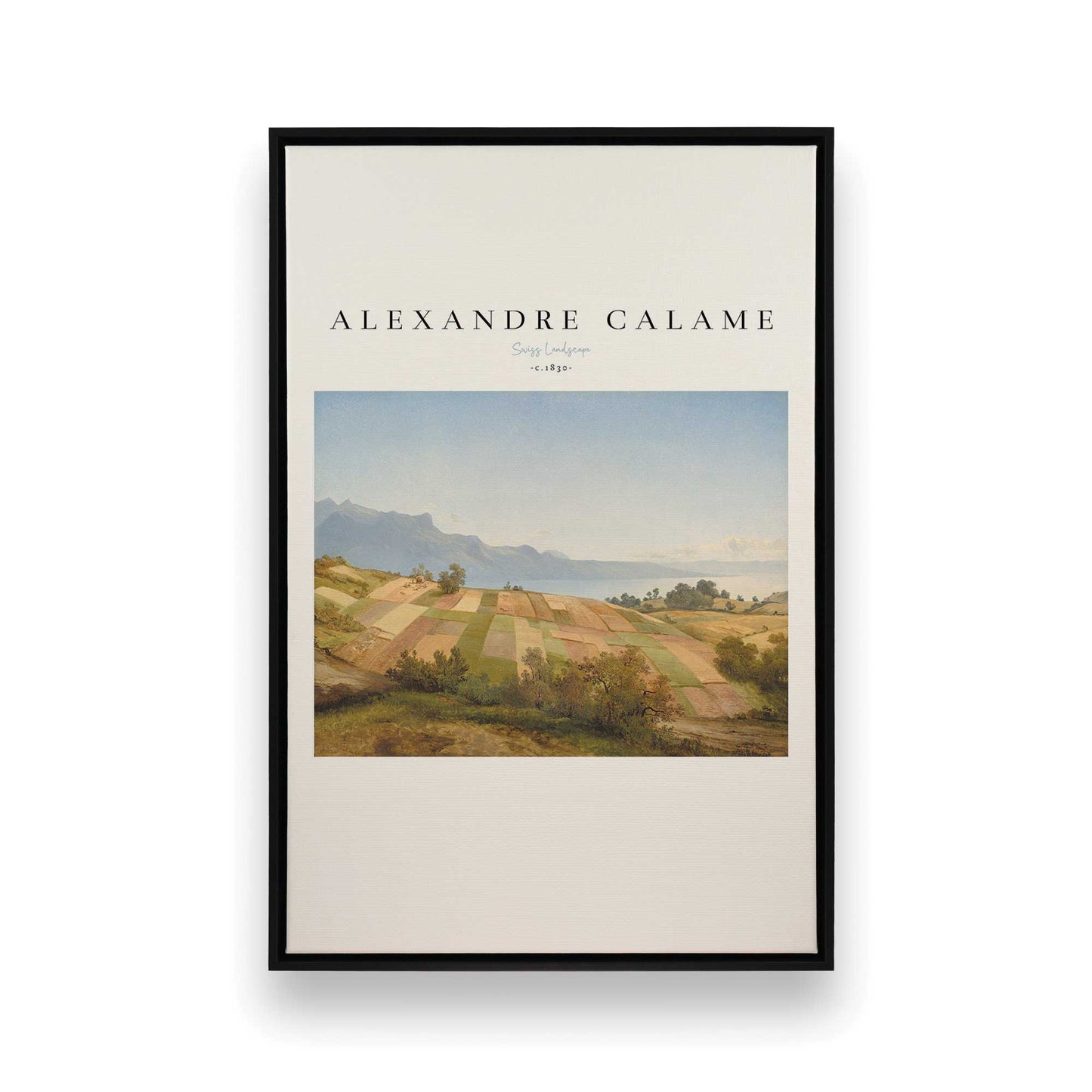 [Color:Satin Black], Picture of art in a Satin Black frame
