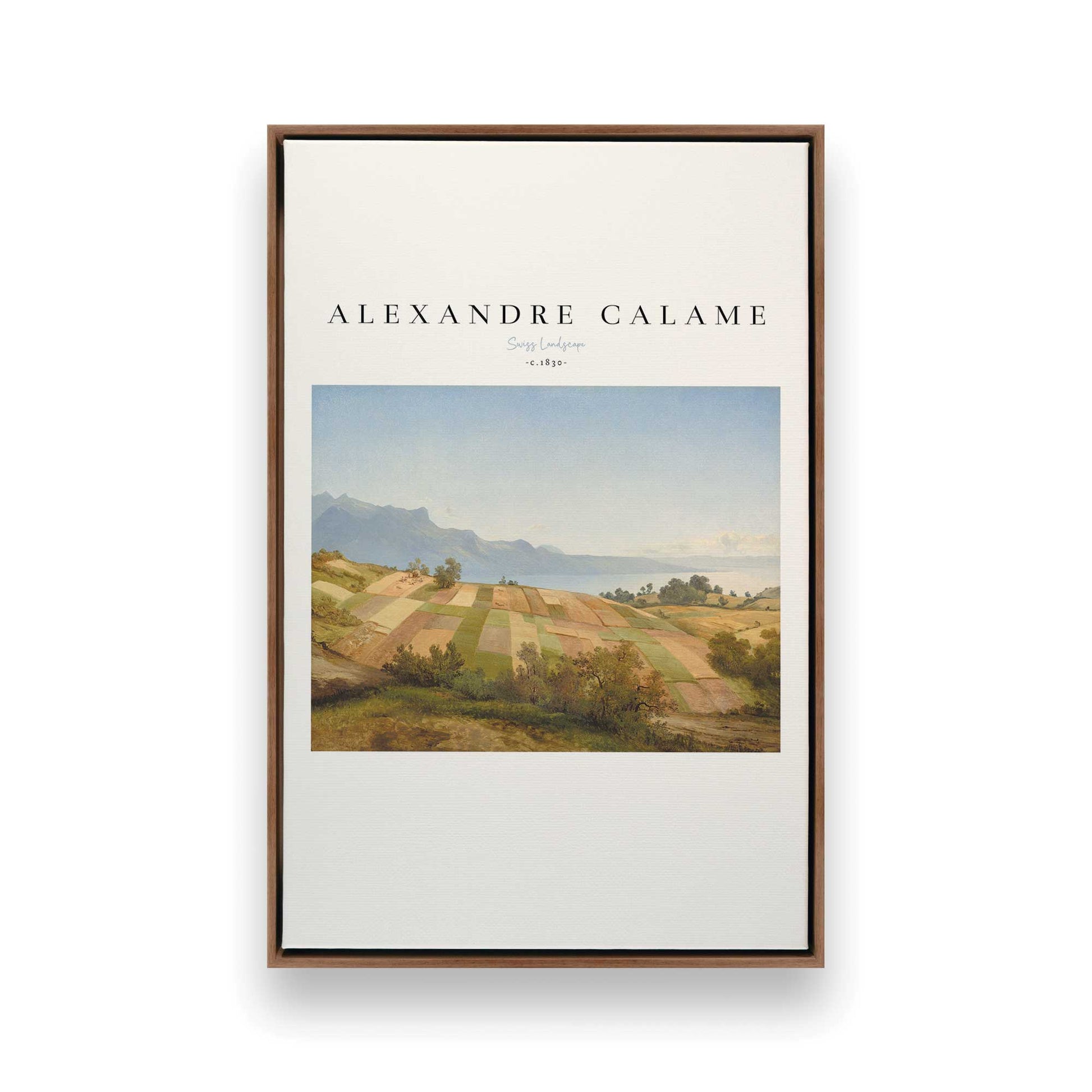 [Color:Walnut], Picture of art in a Walnut frame