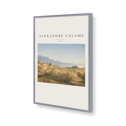 [Color:Polished Chrome], Picture of art in a Polished Chrome frame of the corner