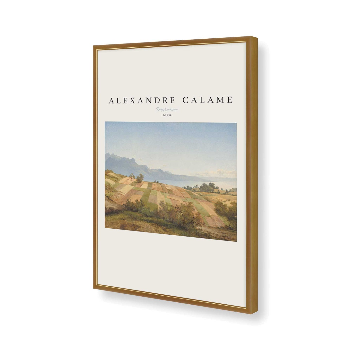 [Color:Polished Gold], Picture of art in a Polished Gold frame of the corner
