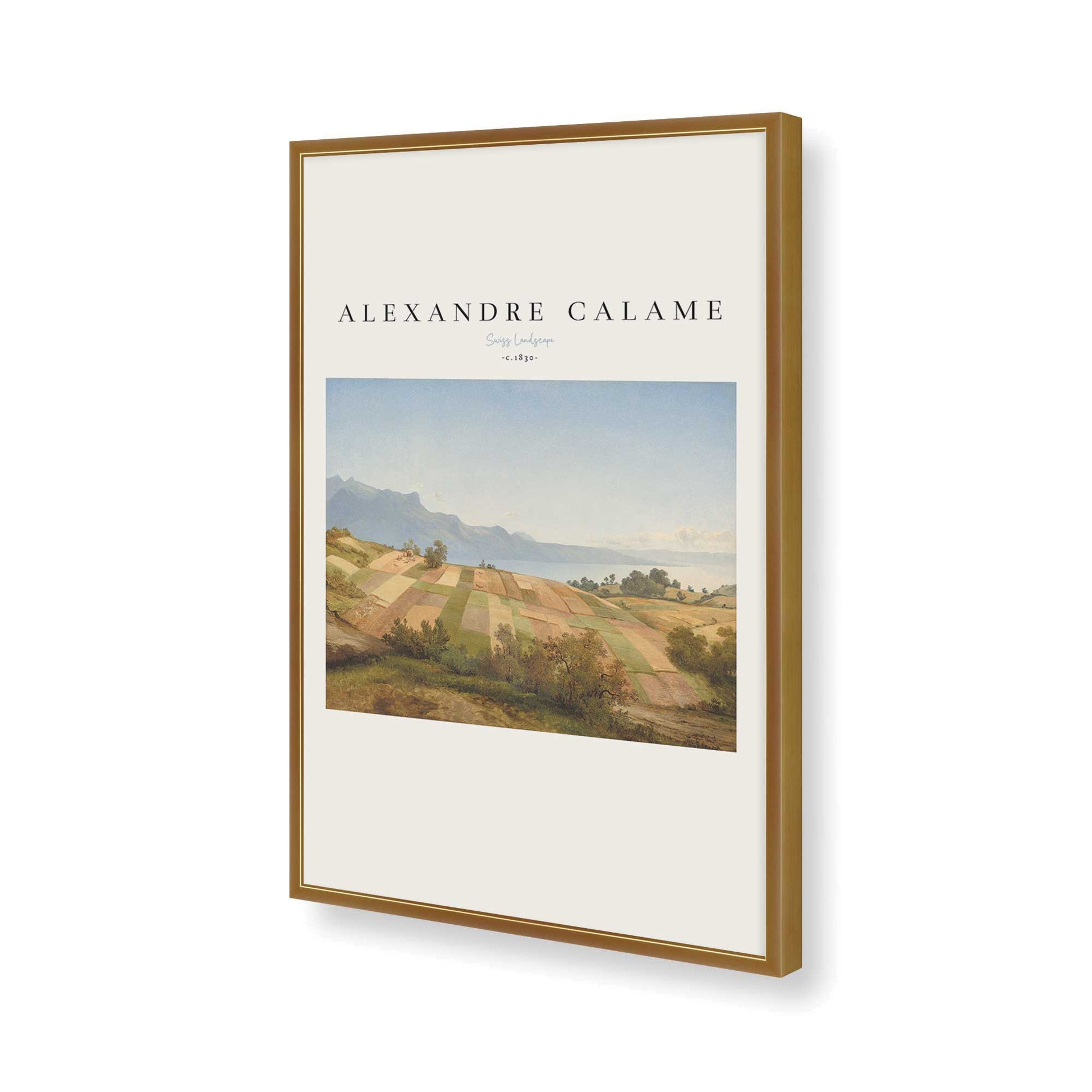 [Color:Polished Gold], Picture of art in a Polished Gold frame of the corner
