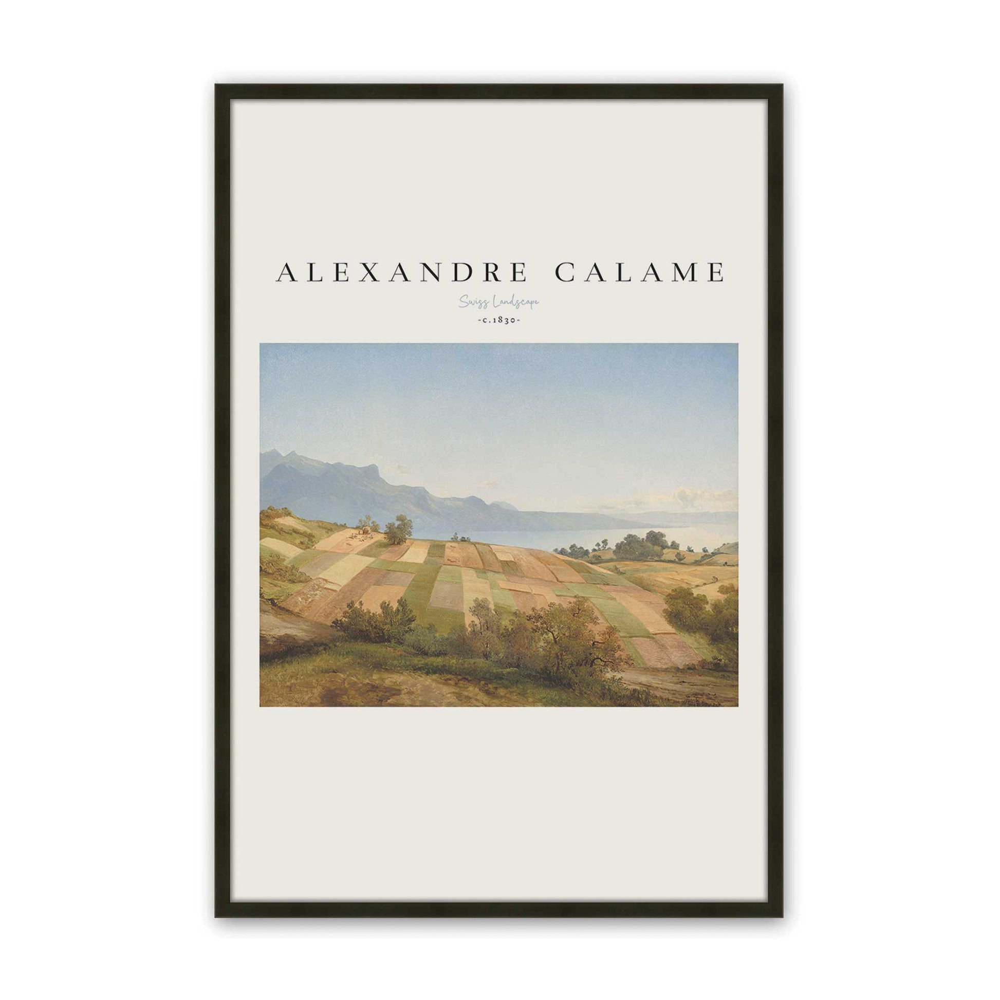 [Color:Satin Black], Picture of art in a Satin Black frame