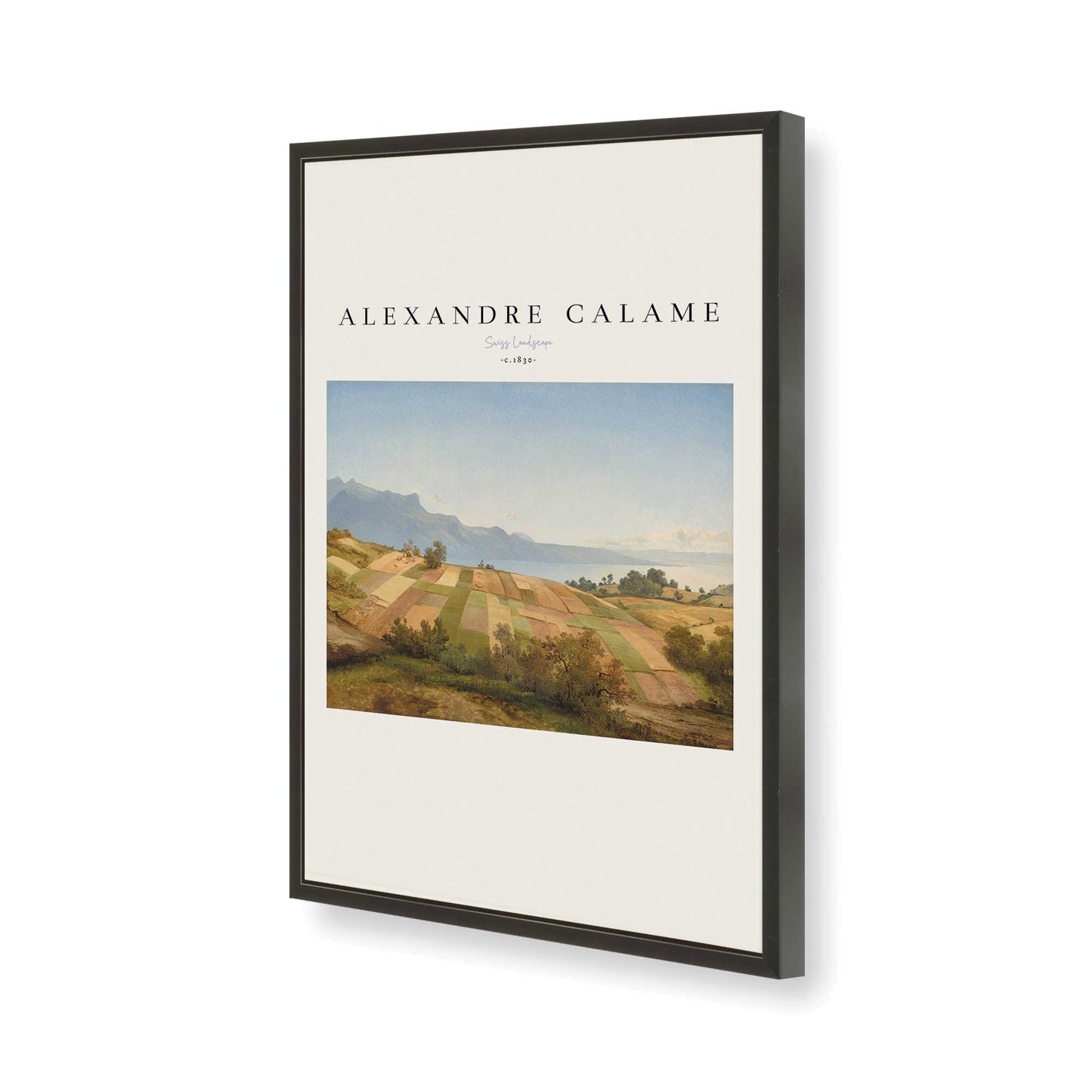 [Color:Satin Black], Picture of art in a Satin Black frame of the corner