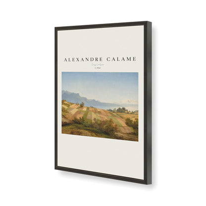 [Color:Satin Black], Picture of art in a Satin Black frame of the corner