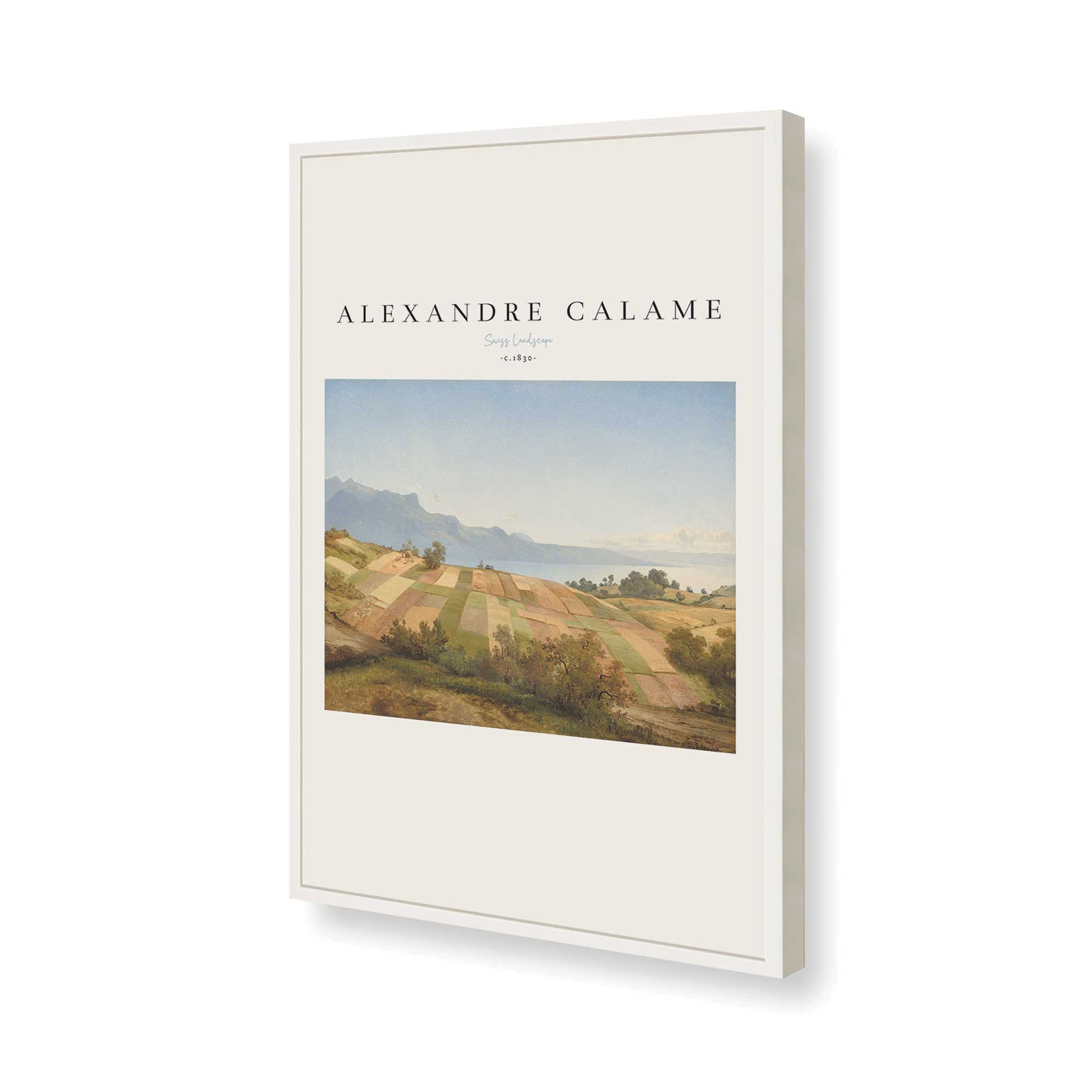 [Color:Opaque White], Picture of art in a Opaque White frame of the corner