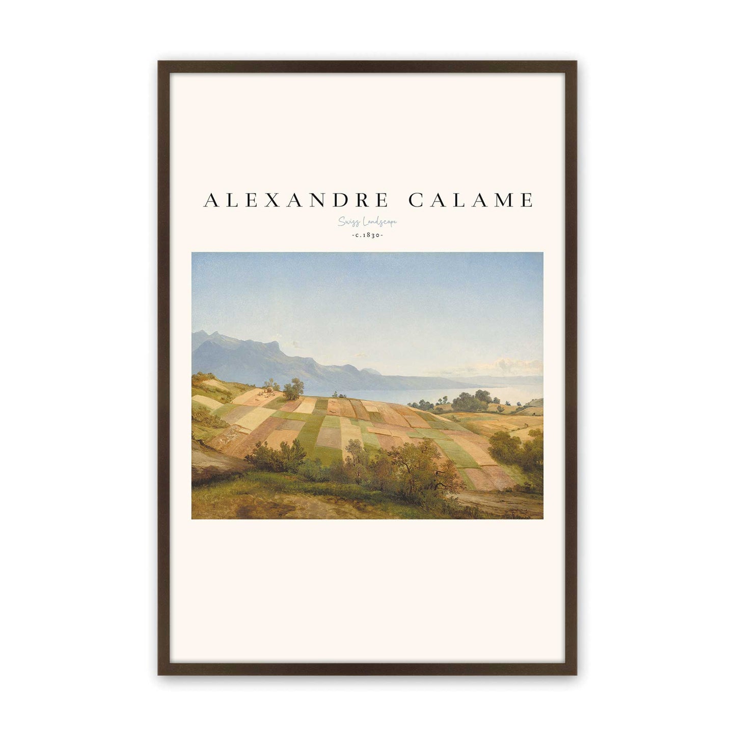 [Color:Brown], Picture of art in a Brown frame